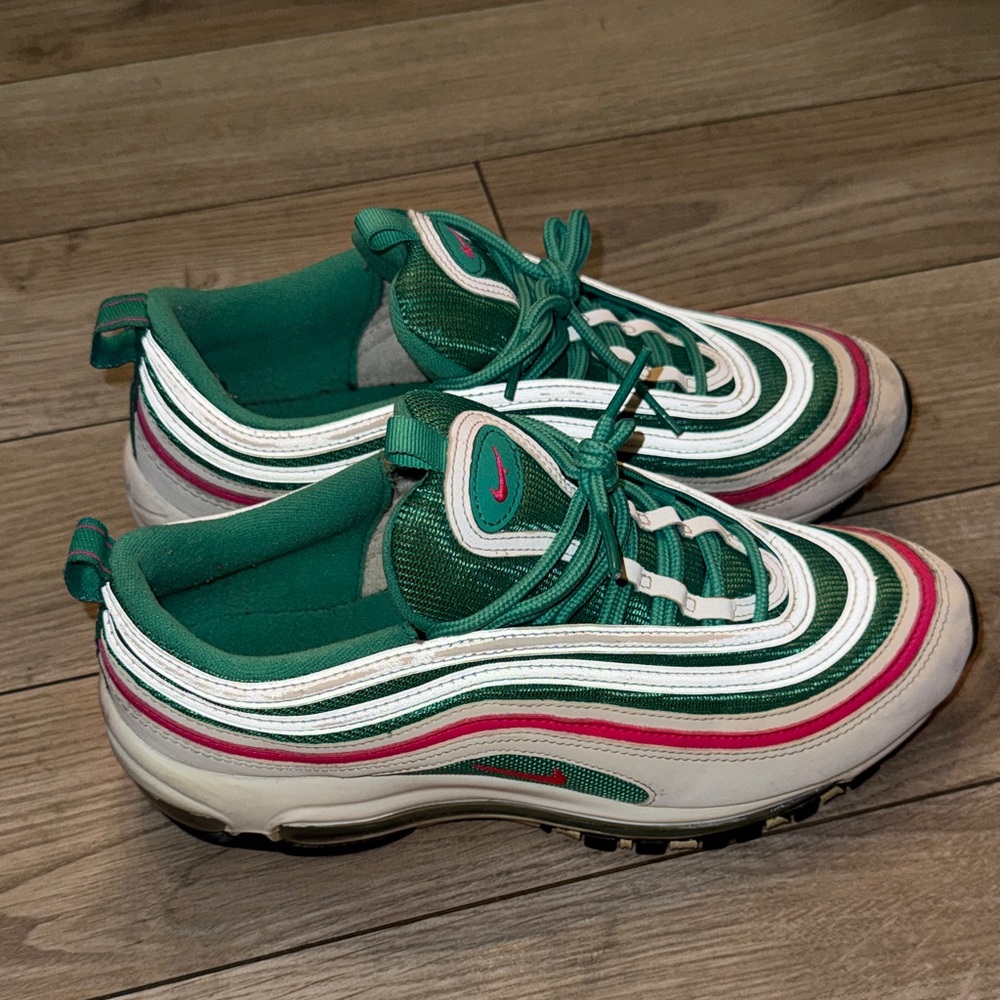 Nike Youth Vibrant Teal and Pink Sneakers